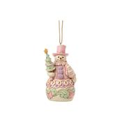 Jim Shore Sweets Snowman with Tree Hanging Ornament