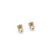 Tipperary Bougie Beads Green Emerald Stud Earrings