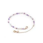 Tipperary Bougie Beads Violet Bracelet