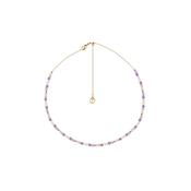 Tipperary Bougie Beads Violet Necklace
