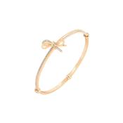 Tipperary Bow - Bangle CZ Inset Gold