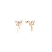 Tipperary Bow - Crystal Stud Earrings Gold