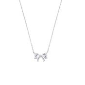 Tipperary Bow - CZ Bow Pendant Silver