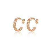 Tipperary Circle Heart Stamp Huggies Gold image