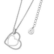 Tipperary Floating Heart Pendant Silver