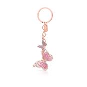 Tipperary Pink Butterfly Keyring