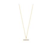 Tipperary CZ Set T-Bar Gold Pendant image