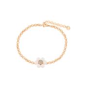 Tipperary Daisy Pearl Single Daisy Gold Bracelet image