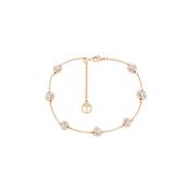 Tipperary Daisy Pink Pearl Bracelet Gold image