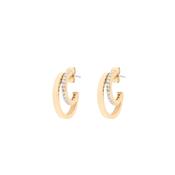 Tipperary Double C Earrings Gold