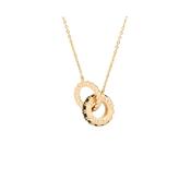 Tipperary Halo Eclipse Interlocking Pendant Gold &amp; Black