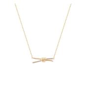 Tipperary Love Knot - CZ Inset Gold Pendant
