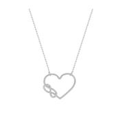 Tipperary Love Knot - Heart &amp; Knot Pendant Silver image