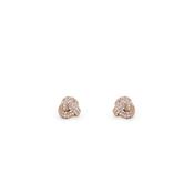 Tipperary Love Knot - Pave Knot Earrings Gold