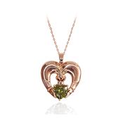 Maureen O'Hara Rose Gold Claddagh Pendant