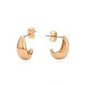 Tipperary Mini Pebble Hoop Earrings Rose Gold