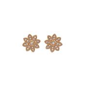 Tipperary Rose Gold Flower Earrings image