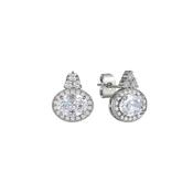 Tipperary Silver Classic Oval Clear Stone Earrings image