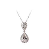 Tipperary Silver Pendant Pear Shape Drop