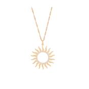 Tipperary Soleil Open CZ Sun Pendant Gold
