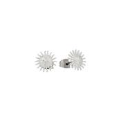Tipperary Soleil Sun With Face Stud Earrings Silver