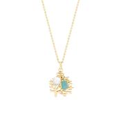 Tipperary Under The Sea - Pendant Turtle/Coral/Pearl Gold image