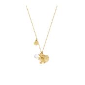 Tipperary Under the Sea Shell Crab &amp; Pearl Gold Necklace