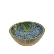 Van Gogh Wooden Dish Iris
