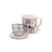 Volkswagen VW T1 Camper Bus Explore More Infuser Mug Set with Lid