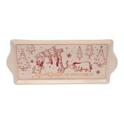 Winnie the Pooh Christmas Rectangle Serving Plate
