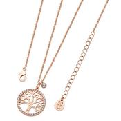 Tipperary Tree Of Life Necklace &amp; CZ Rose Gold image