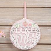 Sophia Wooden Hanging Plaque - Love You Mum image