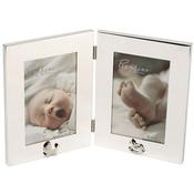 Bambino Keepsake Double Photo Frame 4" x 6"