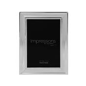 Impressions Silver Plated Photo Frame Beaded Edge 4" x 6" image