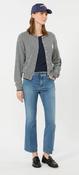 Max Mara navy pinstripe cardigan image