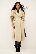 Ba&amp;sh long tailored collar trench coat: Wili image