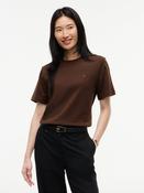 Tommy Hilfiger Interlock Boxy Tshirt: Chocolate image