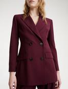 Marella Double-breasted stretch wool blazer