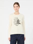 Weekend Maxmara Long-sleeved jersey top: IVORY image