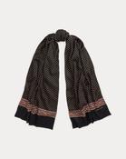 Ralph Lauren Foulard Wool Fringe Scarf