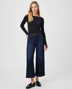 PAIGE Anessa Ankle Wide Leg Jean: Starboard image