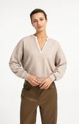 Yaya sweatshirt with v-neck