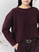 Marella Cashmere-blend crew-neck jumper - BLACKBERRY image