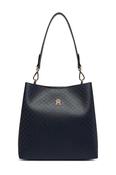 Tommy Hilfiger Textured Medium Shoulder Bag, Navy image