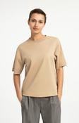 Yaya T-Shirt With Half Sleeve - Cornstalk Brown image