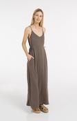 YAYA Long strappy dress with drawstrings