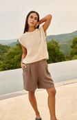 Yaya Sleeveless sweater with open-knit texture image