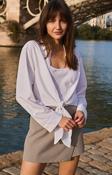 Yaya Knotted blouse with matching sleeveless top image