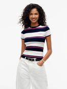 Tommy jeans logo ribbed tee image