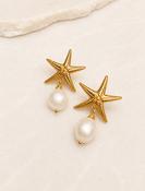 Olia Jewellery Minnie Starfish earrings-Warm Gold-14k Gold Plated. image